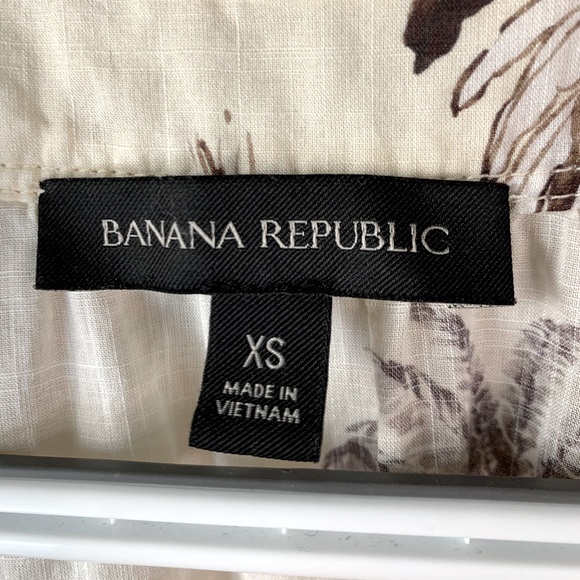 Banana Republic Stampa Tropical Safari Resortwear Wrap Dress Size XS - Picture 13 of 14